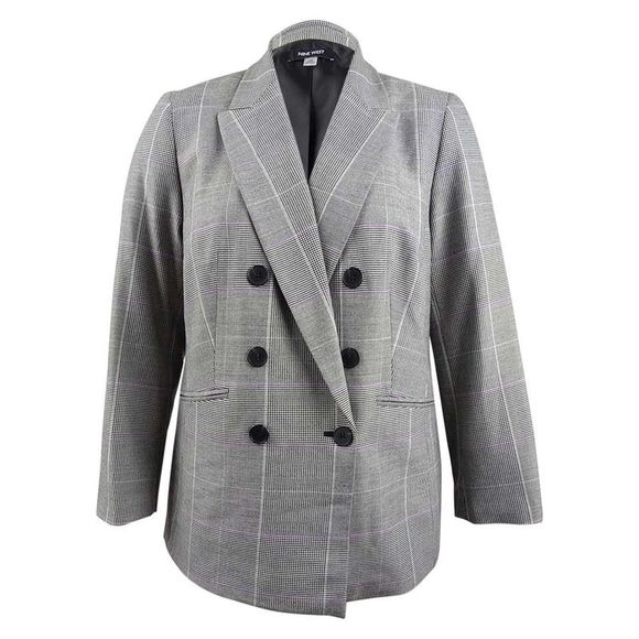 Nine West Women's Double Button Wear to Work Jacket Black Size 8 main image 0